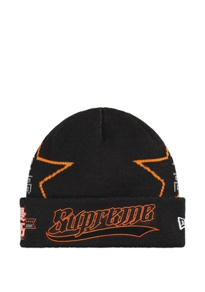 Supreme x New Era Stars beanie hat - Black