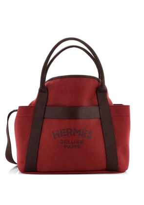Hermès Pre-Owned Sac De Pansage Groom Handbag Canvas shoulder bag - Red