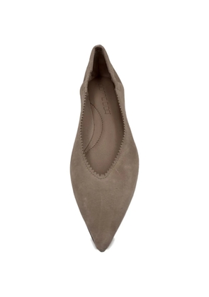 Pomme D´Or pointed-toe scalloped ballet flats - Neutrals