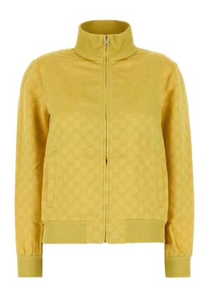 Gucci logo jacquard sweatshirt - Yellow