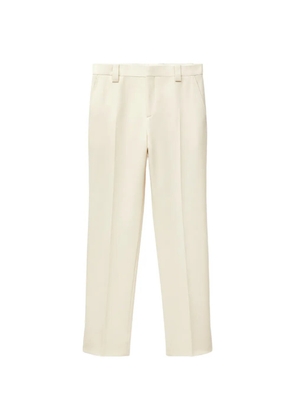 Versace logo-patch tailored trousers - Neutrals