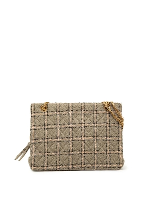 CHANEL Pre-Owned 1994-1996 Multicolor Tweed and Leather Quadrato Box shoulder bag - Neutrals
