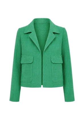 Odeeh flap-pocket tweed jacket - Green