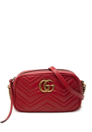 Gucci Pre-Owned 2000-2015 Small GG Marmont Matelasse Leather crossbody bag - Red