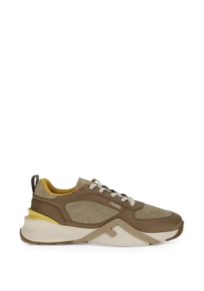 FENDI Flow panelled sneakers - Brown