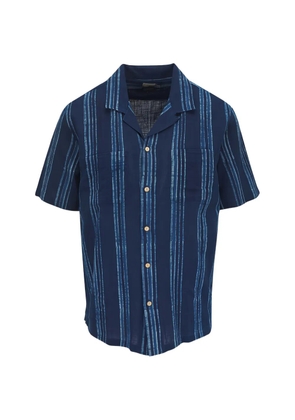 FAHERTY striped short-sleeve shirt - Blue
