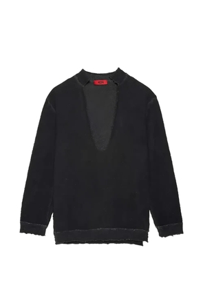 424 frayed bouclé sweater - Black