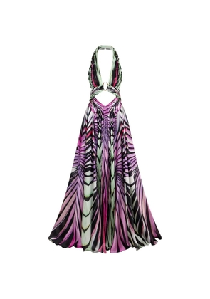 Roberto Cavalli Ray Of Paradise printed maxi dress - Purple