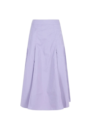 Essentiel Antwerp pleated A-line midi skirt - Purple