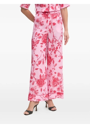 FRACOMINA floral-print palazzo pants - Pink