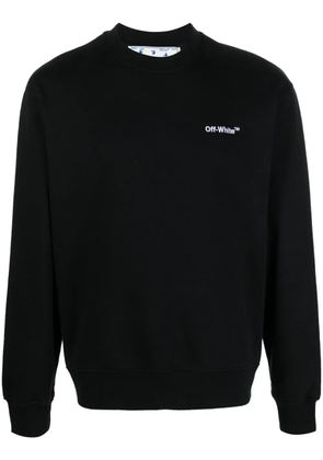 Off-White Helvetica logo-print sweatshirt - Black