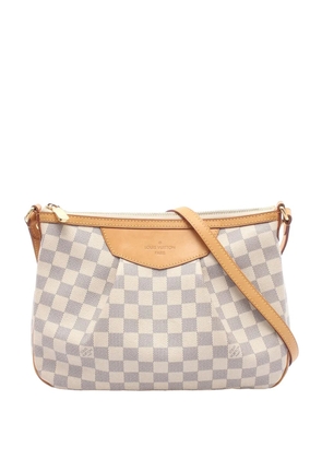 Louis Vuitton Pre-Owned 2012 Damier Azur Siracusa PM crossbody bag - White