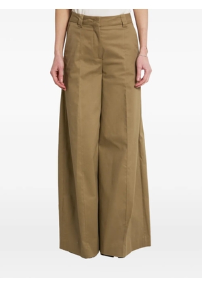 THELATEST pleated wide-leg trousers - Neutrals