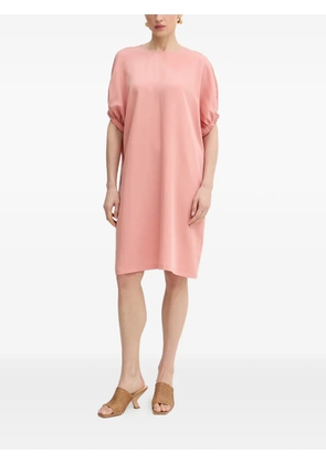 Trussardi elasticated-cuff tunic mini dress - Pink