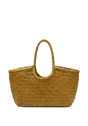 DRAGON DIFFUSION Nantucket woven leather tote bag - Green