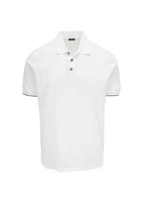 Kiton ribbed-knit polo shirt - White