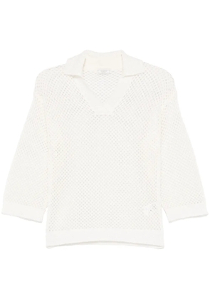 Peserico open-knit top - White