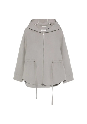 'S Max Mara Monia hooded belted jacket - Grey
