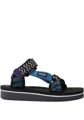 Suicoke x Missoni round-toe sandals - Black