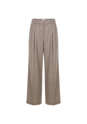 Brunello Cucinelli pleated wide-leg trousers - Neutrals