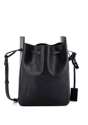 Saint Laurent Pre-Owned Convertible Leather Small bucket bag - Black
