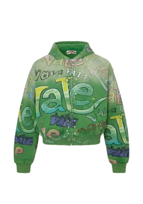 Vale Spearmint zip-up hoodie - Green