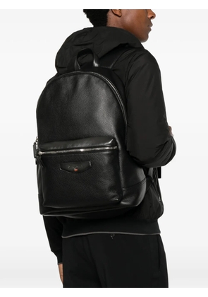 Santoni leather backpack - Black