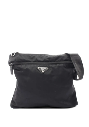 Prada Pre-Owned 2000s triangle logo crossbody bag - Black
