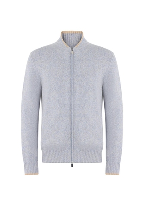 Fedeli zip-up cardigan - Grey