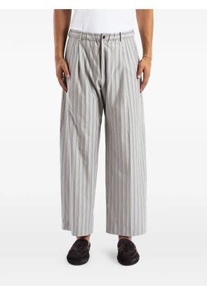 KANEMASA PHIL striped pleated trousers - Grey