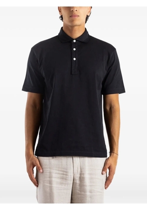 HANDVAERK jersey short-sleeved polo shirt - Black