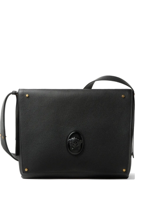 Versace Medusa Biggie leather messenger bag - Black