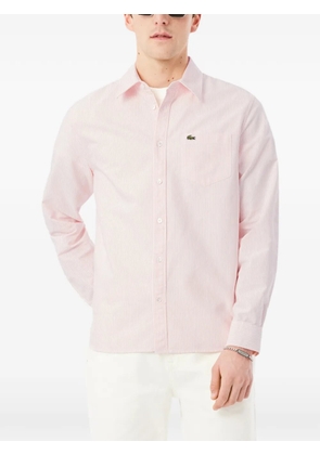 Lacoste Oxford striped long-sleeve shirt - Pink