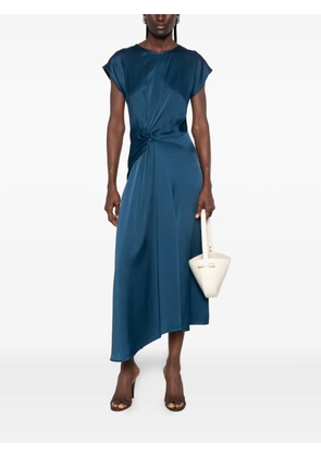 Victoria Beckham Aria twist-detail dress - Blue