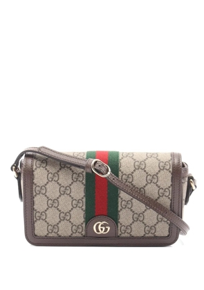 Gucci Pre-Owned mini Ophidia monogram-pattern shoulder bag - Neutrals