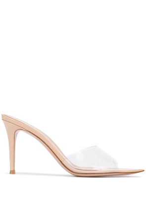 Gianvito Rossi Elle 95mm sheer mules - Neutrals