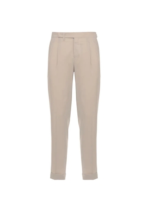 Briglia 1949 Quartieris pleated turn-up trousers - Neutrals