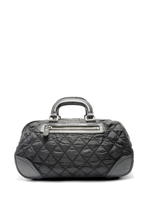CHANEL Pre-Owned 2003-2004 Paris-New York quilted Boston bag - Black