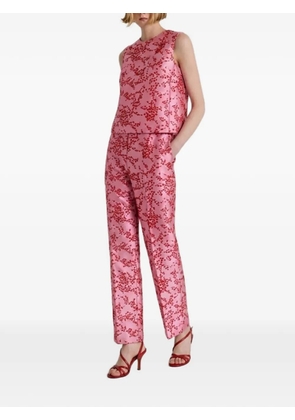 Alberta Ferretti floral-print sleeveless blouse - Pink