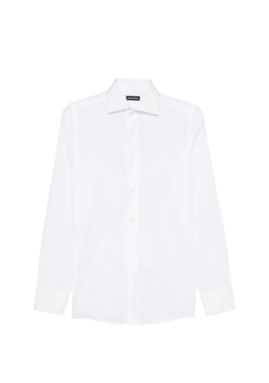 Carlo Pignatelli spread-collar long-sleeve shirt - White