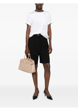 Max Mara Adorno belted pleated shorts - Black