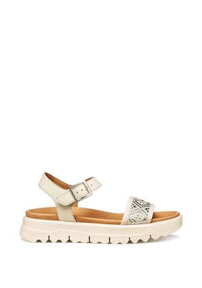 Geox Xand 2.1s geometric-pattern buckled sandals - White