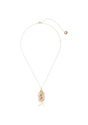 Maje bead-embellished necklace - Gold
