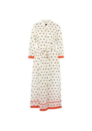 MARCCAIN floral-print belted dress - Neutrals