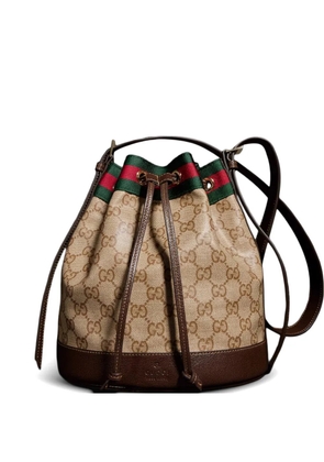 Gucci GG Supreme Web-stripe tote bag - Neutrals