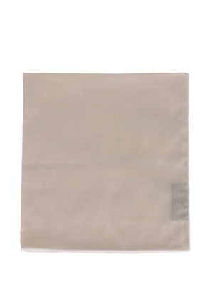 TOM FORD contrast-trim pocket square - Grey