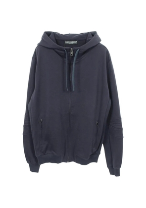 Dolce & Gabbana Pre-Owned 2010s panelled zip-up hoodie - Blue