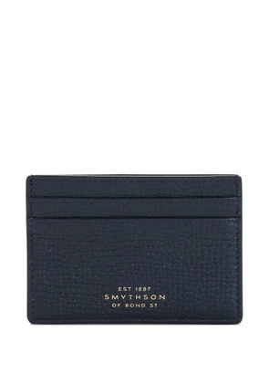 Smythson leather cardholder - Blue