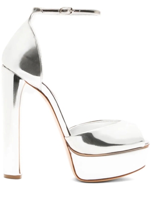 Casadei 140mm platform heeled sandals - Silver