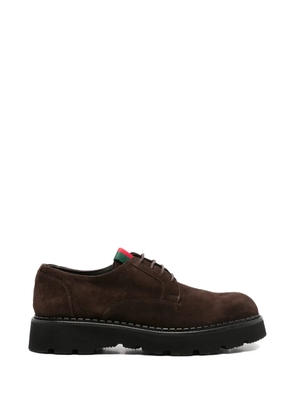 JOHN HARRISON suede Derby shoes - Brown